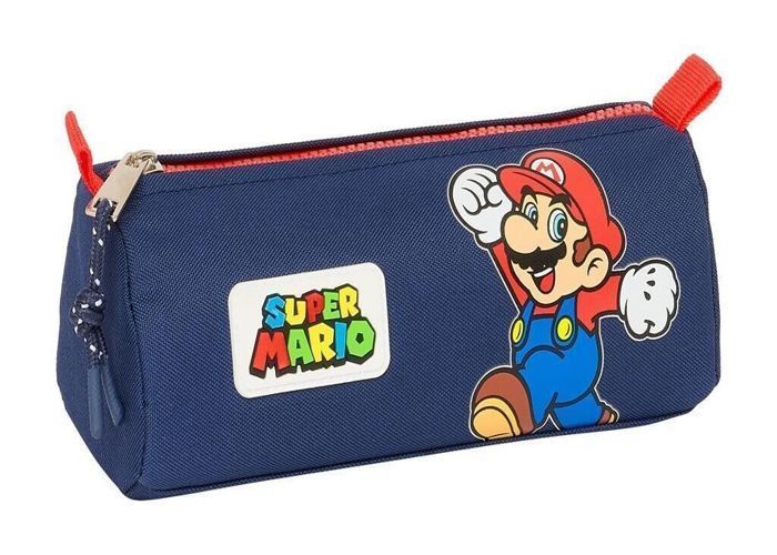 Astuccio scolastico - Safta - Super Mario Bros - 21 cm - Poliestere - Unisex