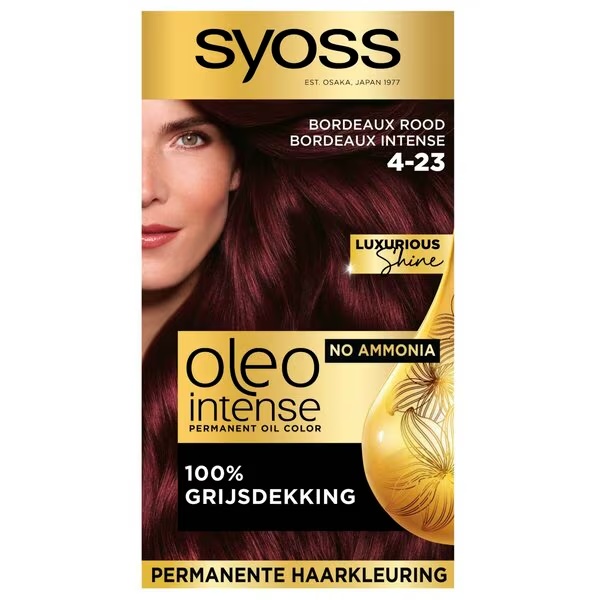 Syoss Oleo Intense 4-23 Bordo sarkana matu krāsa