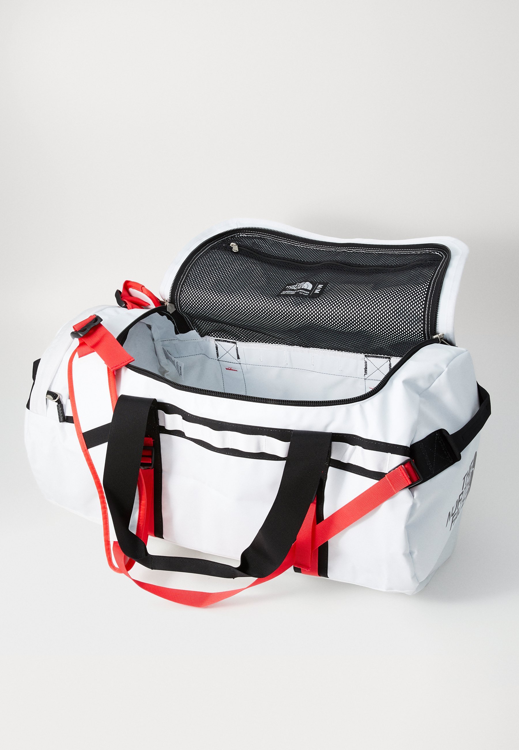 The North Face BASE CAMP DUFFEL - M - Reistas - wit/zwart/hoogte rood