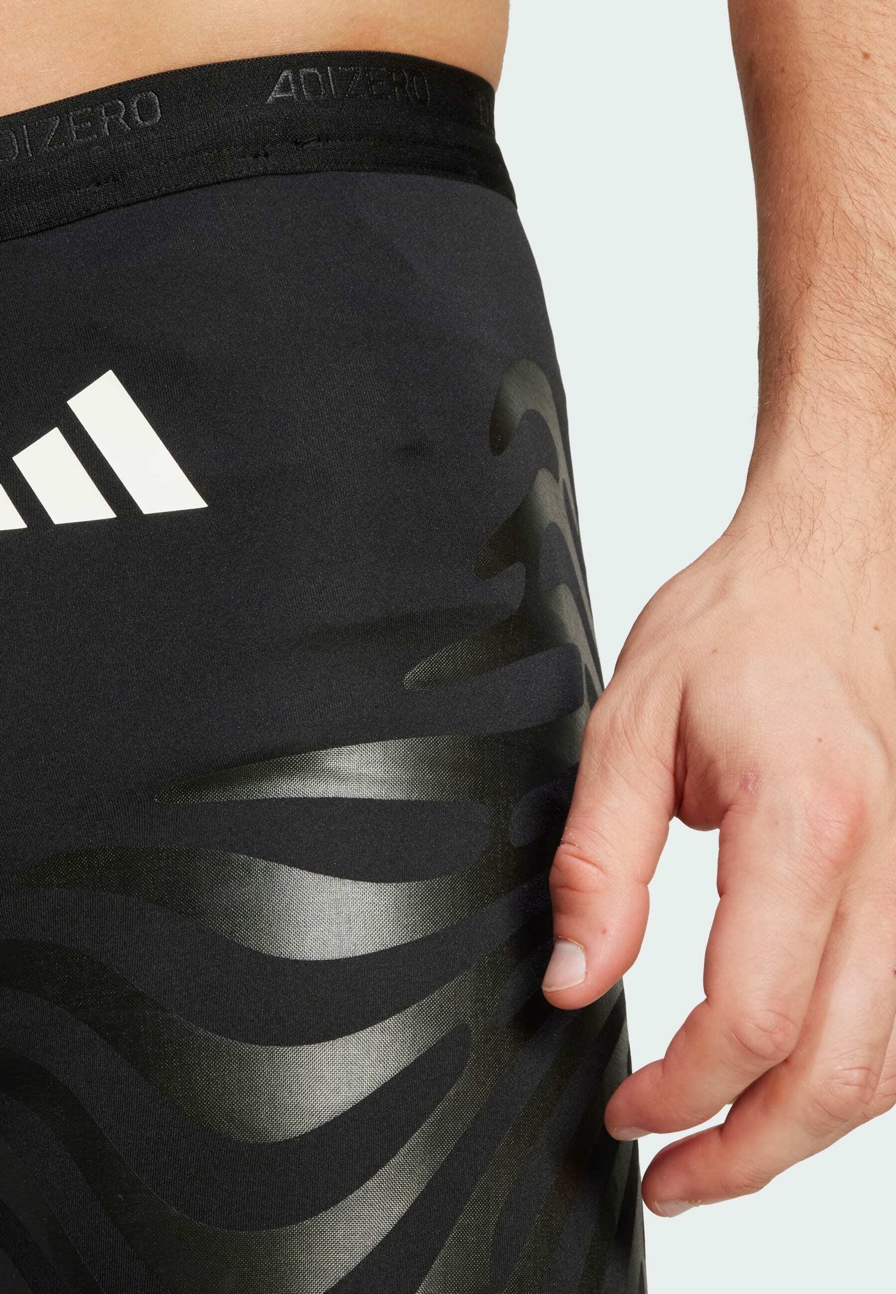 adidas Performance ADIZERO CONTROL SHORT - Kurze Lauftights - schwarz