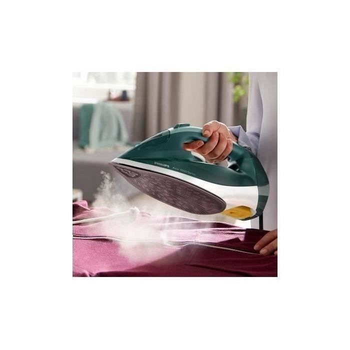 PHILIPS - Ferro da stiro - 2800W - 50g/min - Vapore potenziato 250g/min - Serie 7000 Azur - Verde opale/menta - DST7031.70