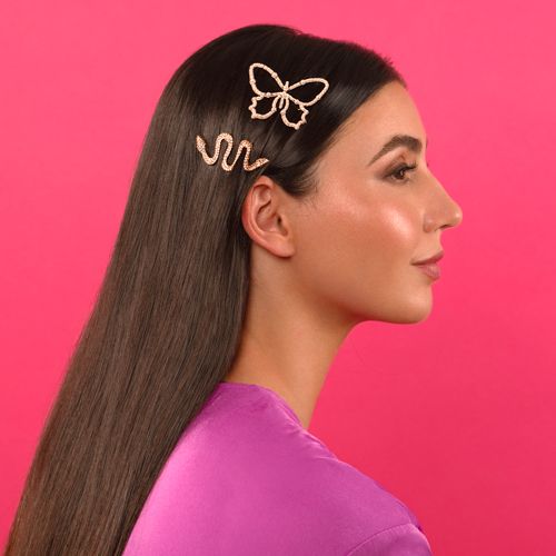 Oh My Hair Clip Butterflies Pearls Lasni dodatki