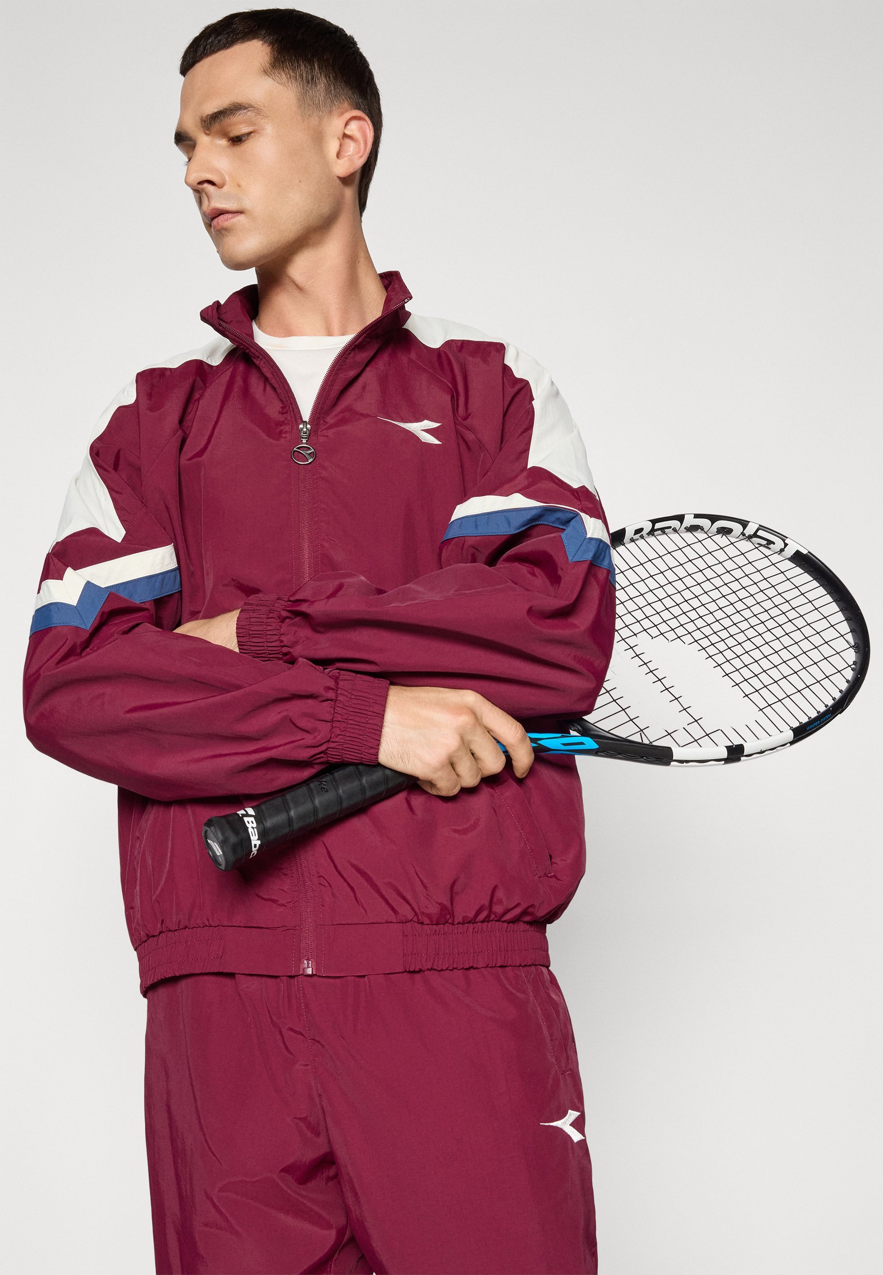 Diadora TRACK JACKET ICON - Giacca da allenamento - banner bordeaux
