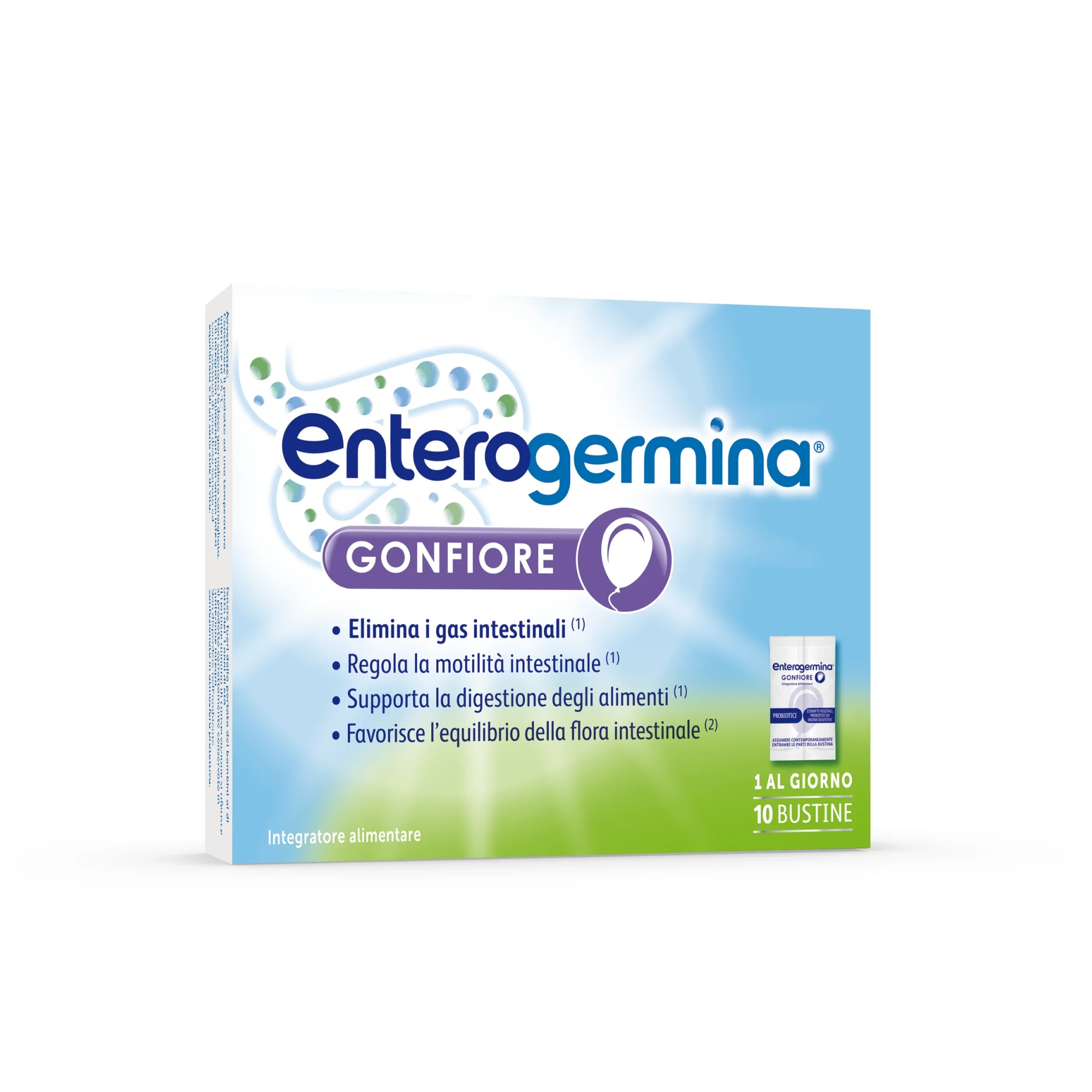 ENTEROGERMINA Complément alimentaire Enterogermina contre les ballonnements et les flatulences 10 sachets
