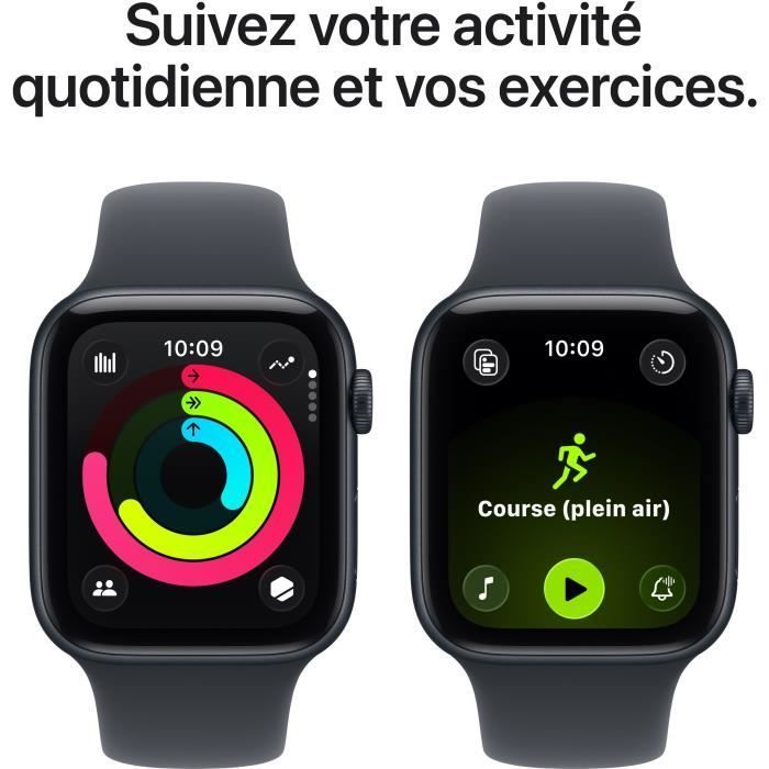 Apple Watch SE 3 GPS + Cellular - 44 mm - Cassa in alluminio Midnight - Cinturino sportivo Midnight - M/L