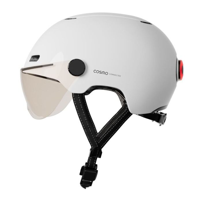 Casco da bici Cosmo Connected Fusion+ bianco lucido