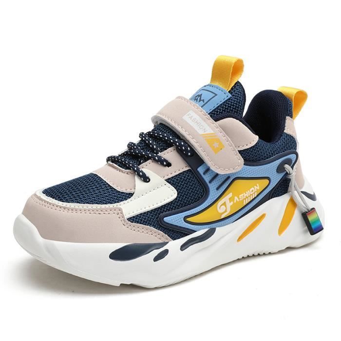 Baskets Enfant Garcon Mode Chaussures de Sport Respirante Sneakers Running Antidérapant Confortable