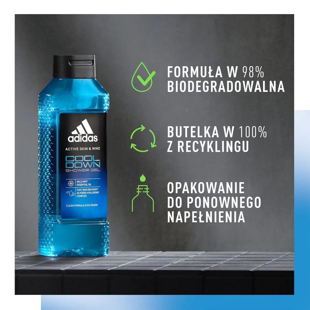 Adidas Acive Skin&Mind Cool Żel pod prysznic Cool Down