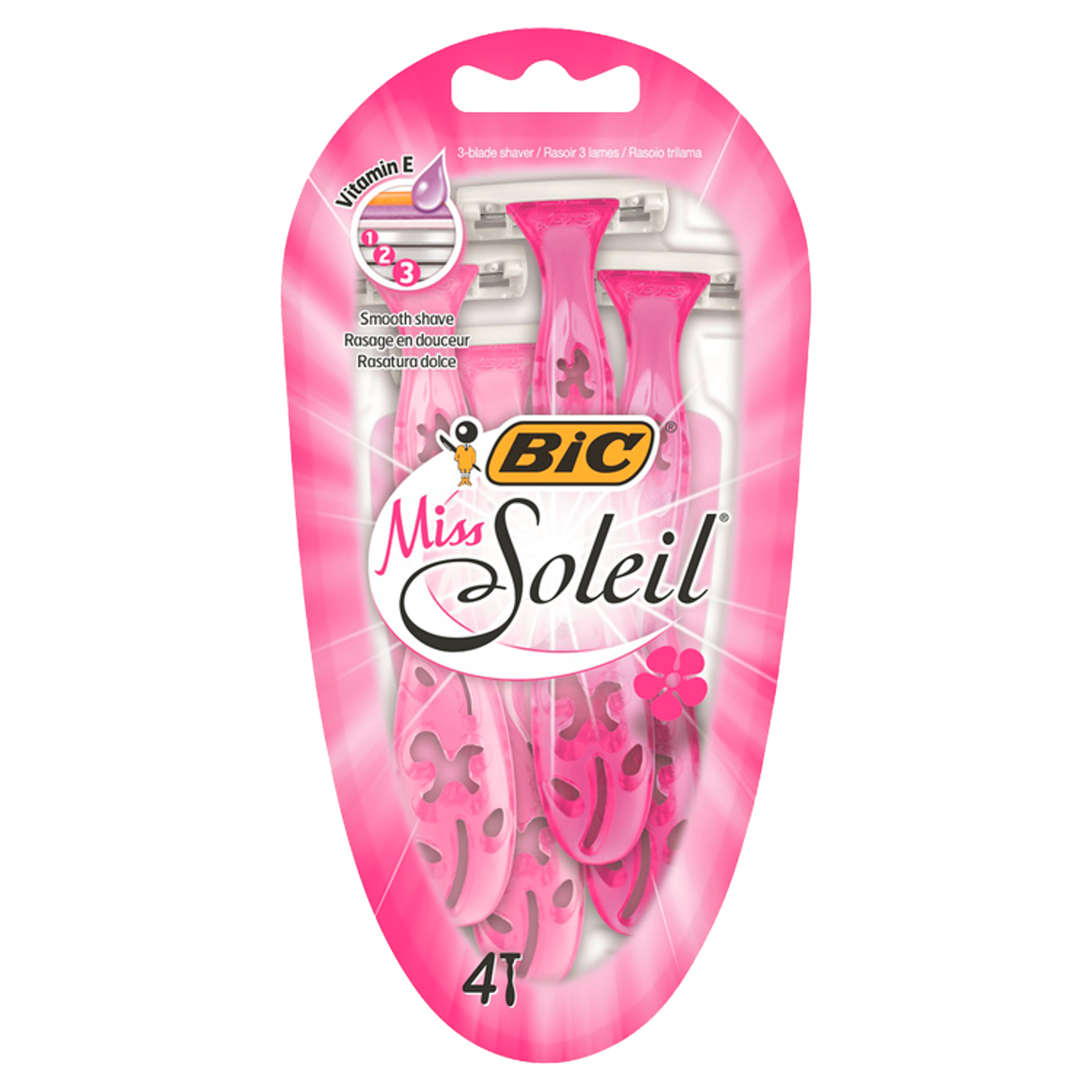 Bic Miss Soleil barberhøvler for kvinner, 4 stk.