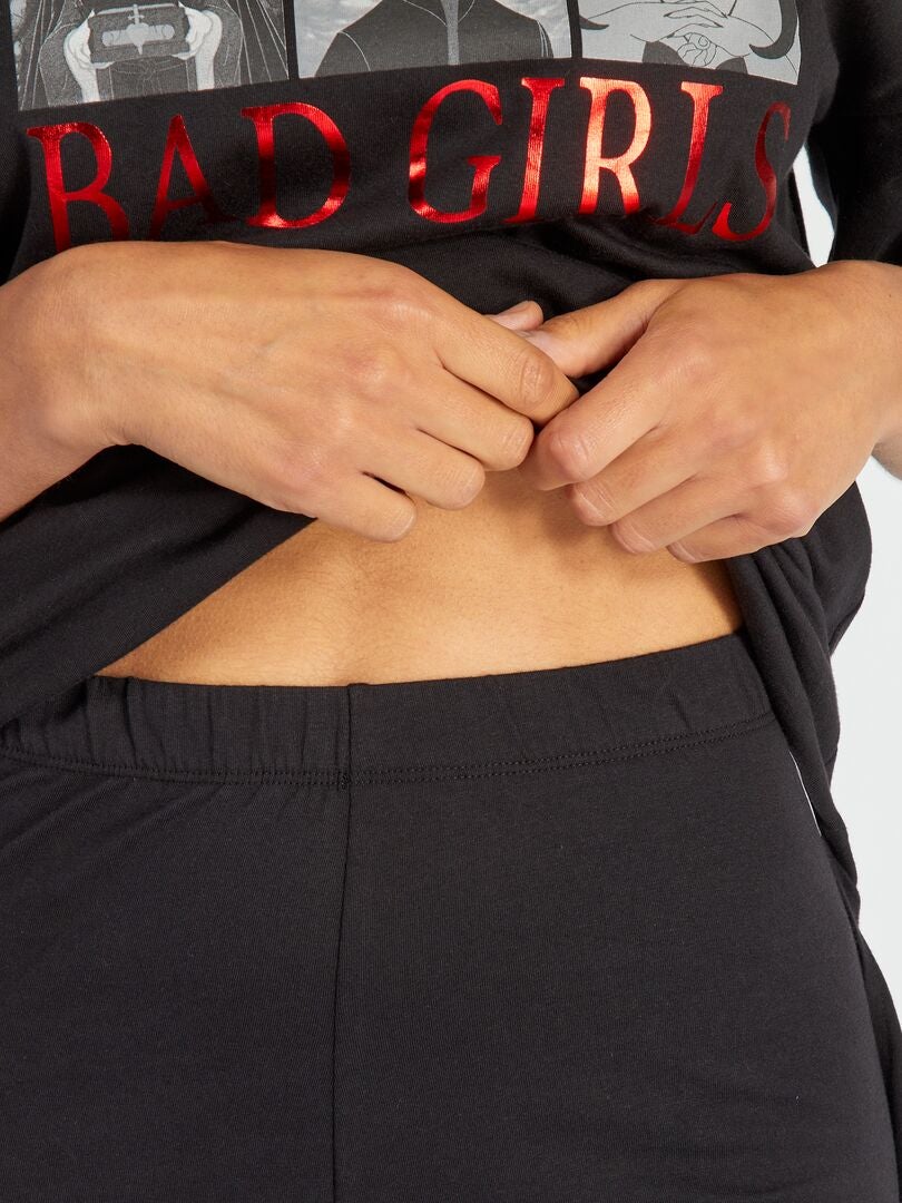 Camisón y leggings de 'Chicas malas' de Disney - NEGRO