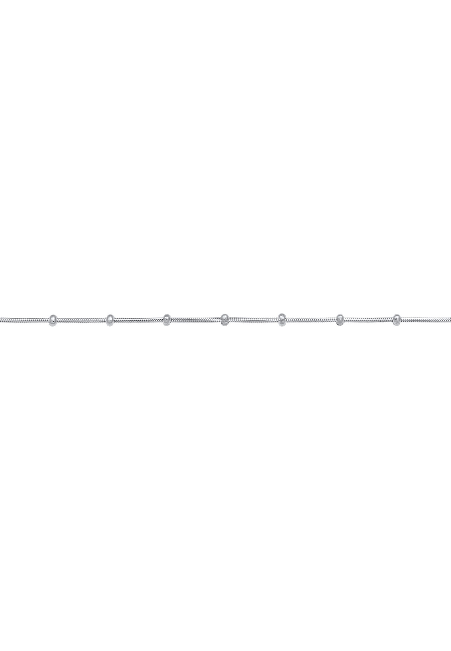 Elli Chaîne de boules pour dames Tendance Blogger ronde de base en argent sterling 925