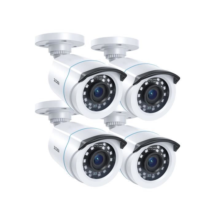 ZOSI 1080P TVI Surveillance Camera Kit IP66 Night Vision 20m 3.6mm Lens - TVI Type Surveillance Camera