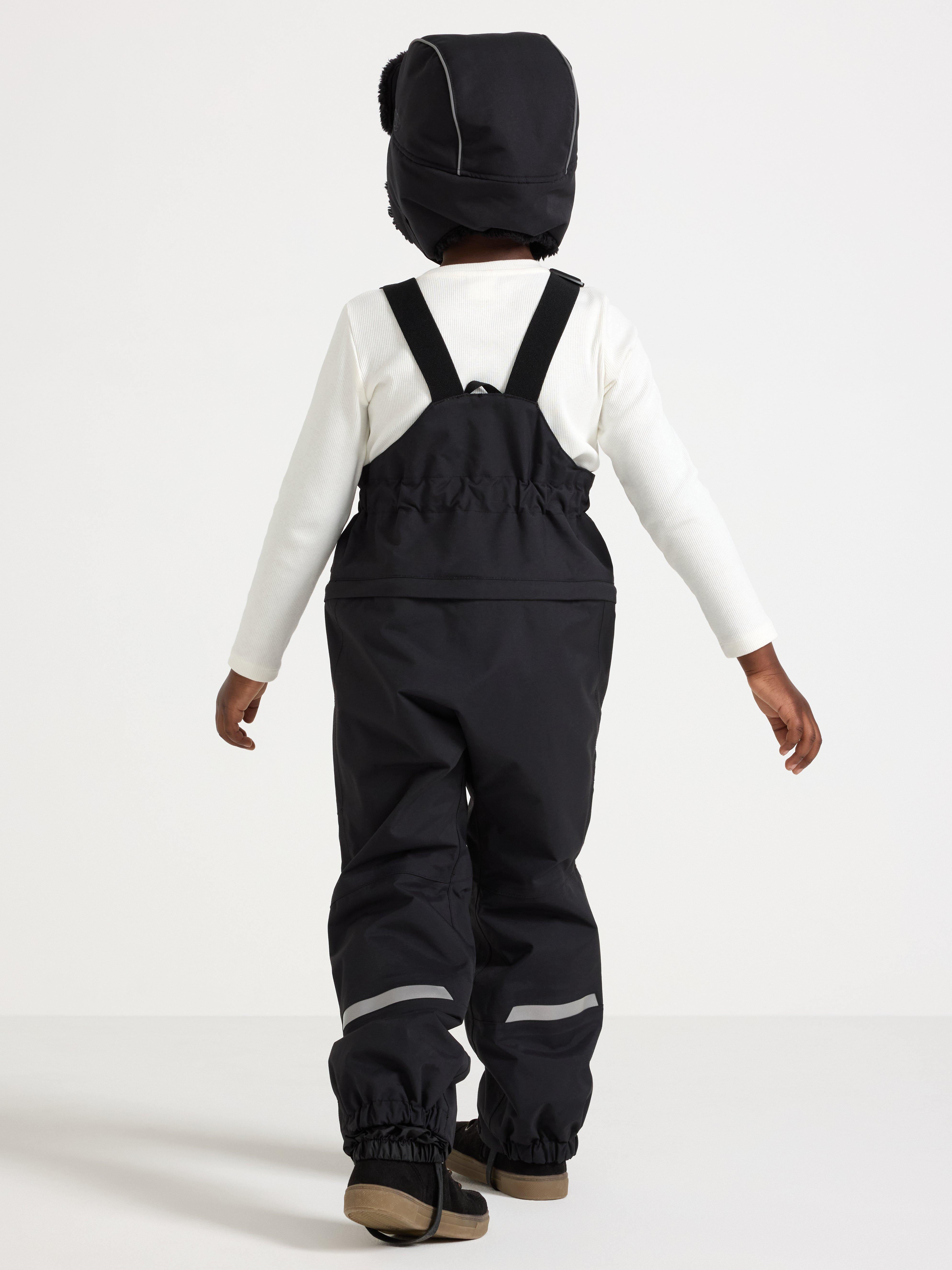 Vattentäta skalbyxor med justerbara ben – Kids Performance Wear Black
