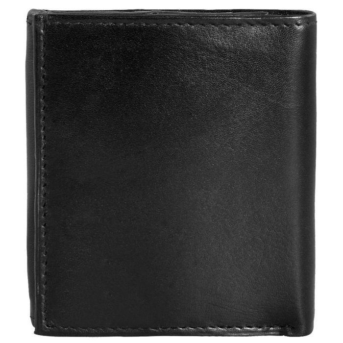 Men's wallet - Steinmeister - Genuine sheepskin leather - Black - 7 card slots