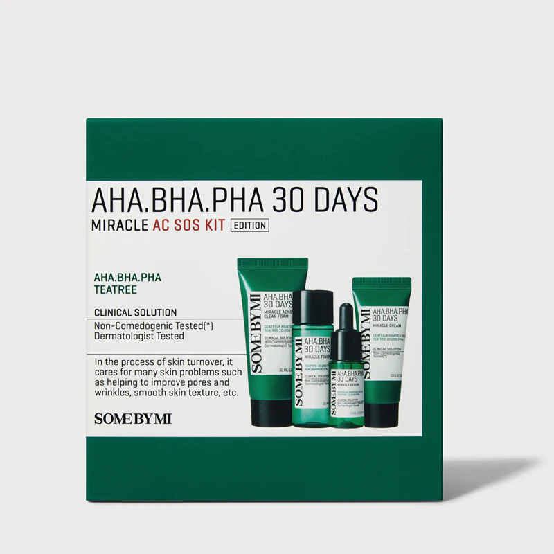 Kit de presente Some By Mi AHA∙BHA∙PHA 30 Days Miracle AC SOS para acne