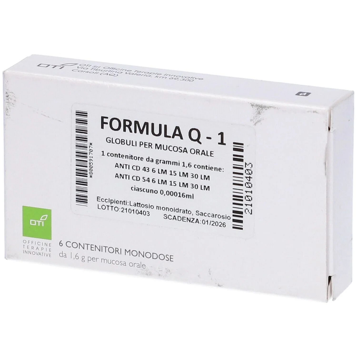 Formule Q 1 Comp 6F Glo 1.6G