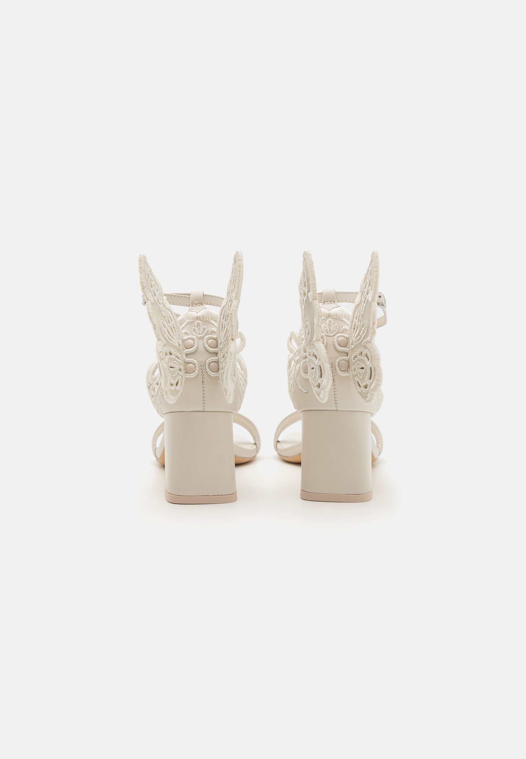 Chaussures de mariée Sophia Webster CHIARA BRODERIE MID BLOCK - gardénia