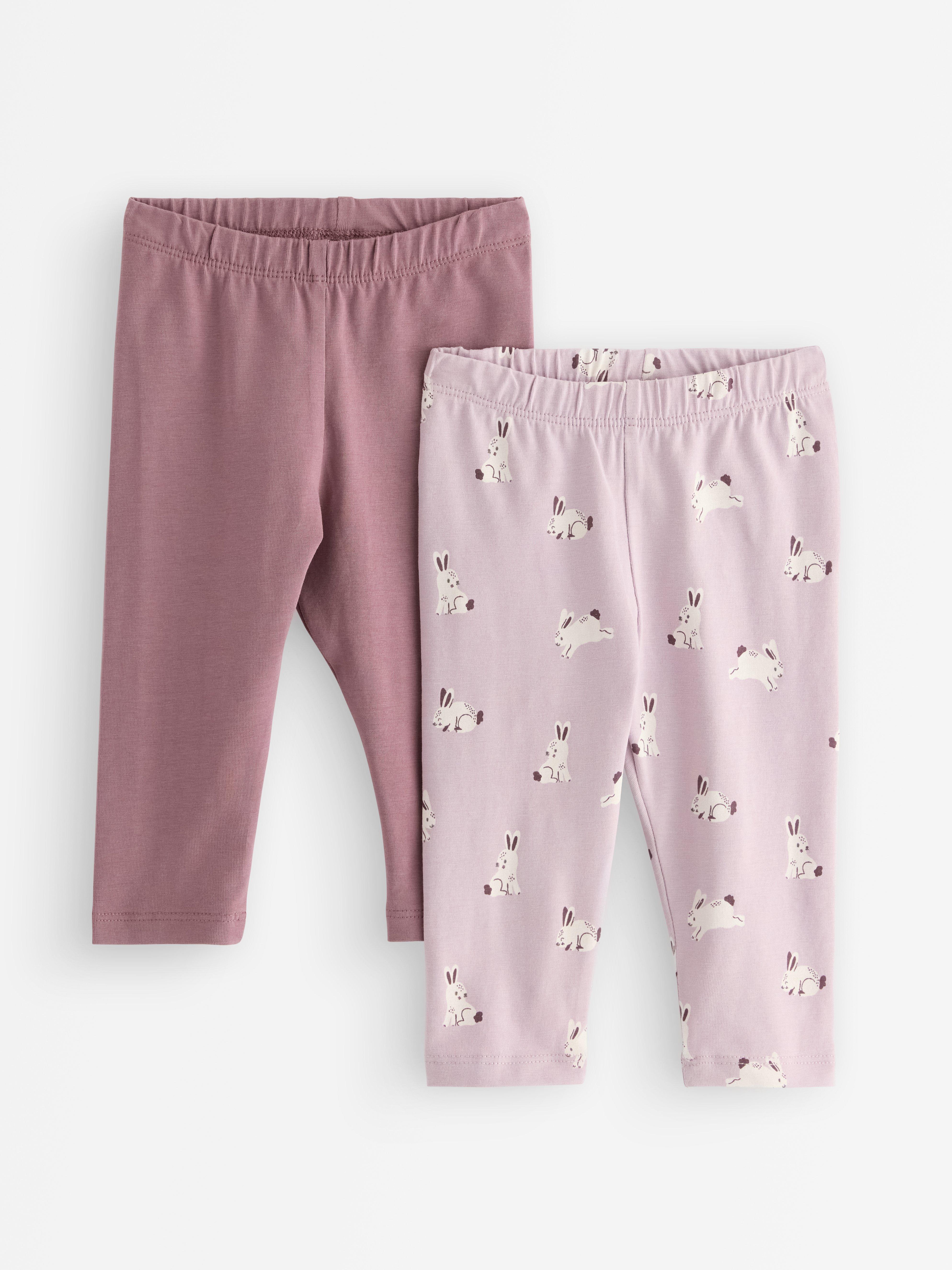 Confezione da 2 leggings color lilla chiaro