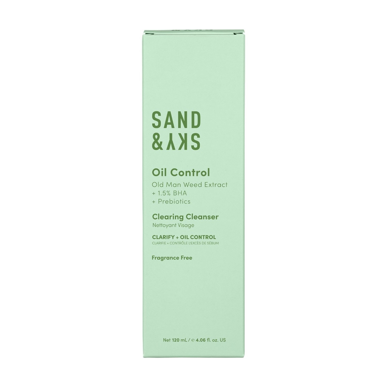„Sand & Sky“ valomasis gelis su riebalų išsiskyrimą kontroliuojančiu valomuoju geliu – 120 ml