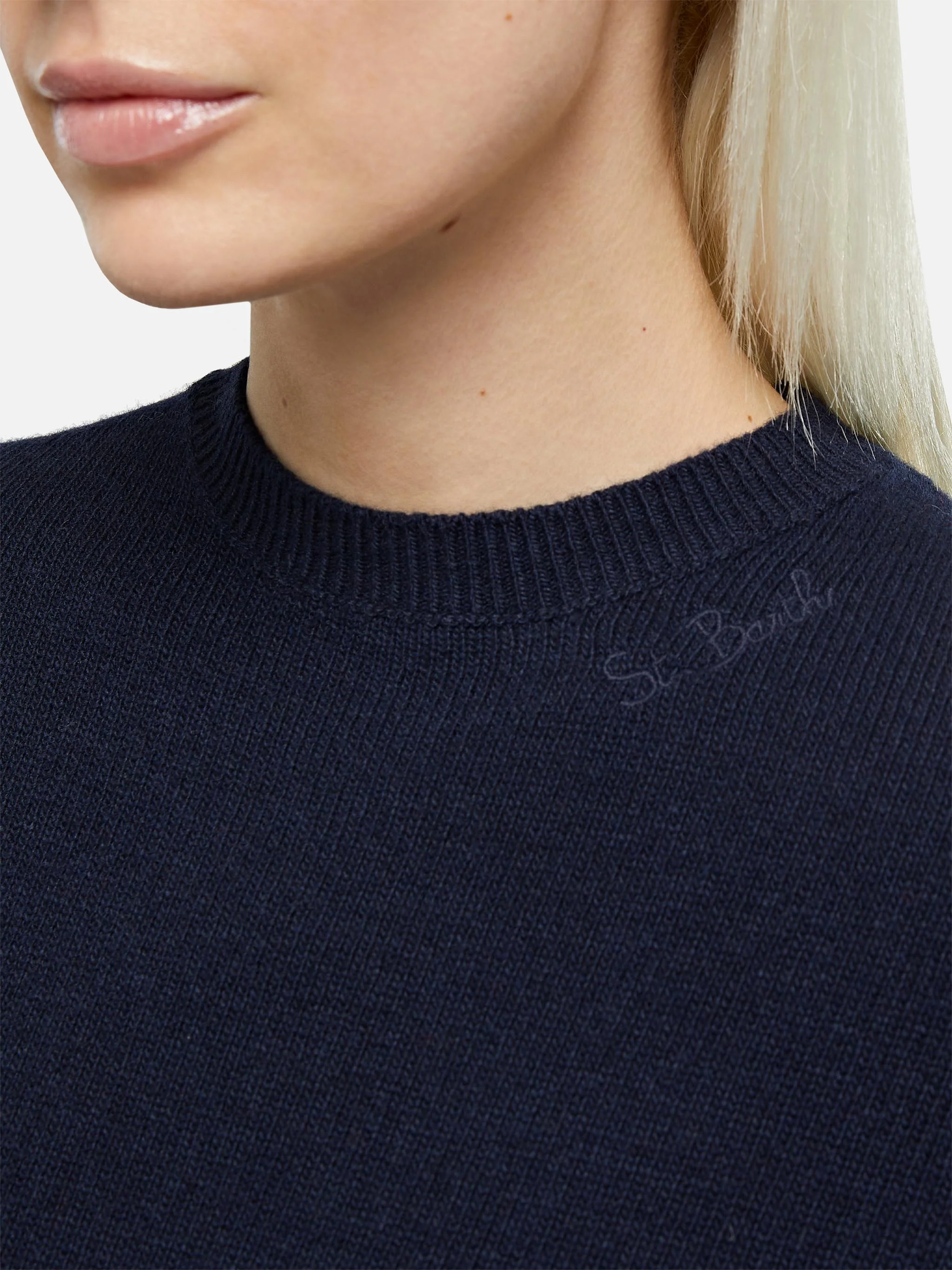 Pull Sorbonne bleu marine pour femme