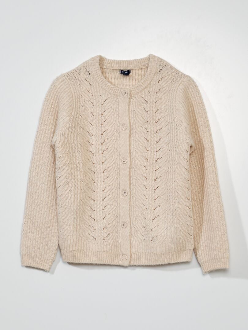 Opengebreid vest - ROZE