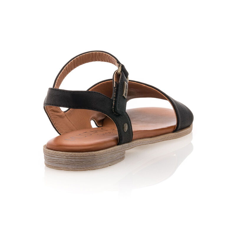 Svarte sandaler / sko med åpen tå til dame
