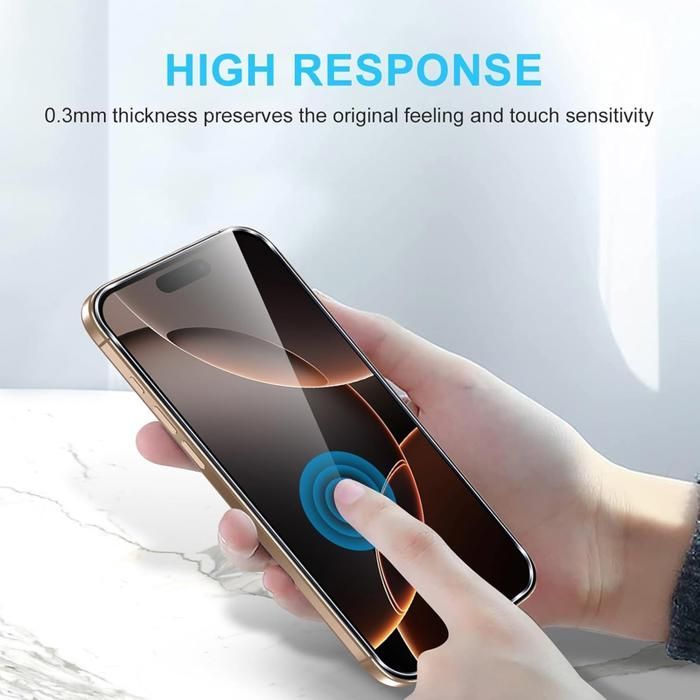 Lot de 2 Verre Trempé pour iPhone 16 Pro (6,3