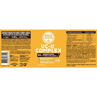 GOLDNUTRITION Kolagen UC-II kompleks 30 kapsul 30 kapsul