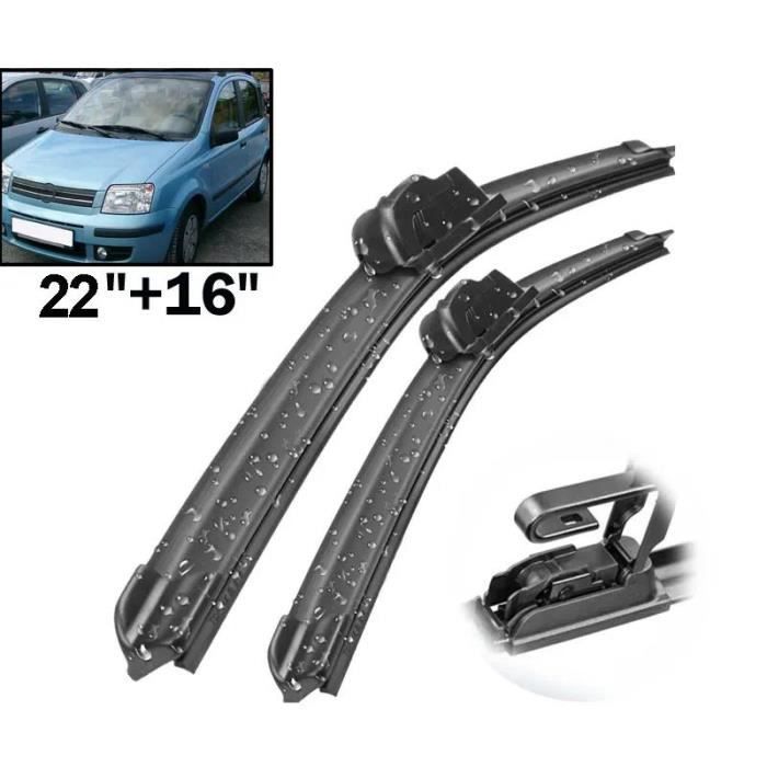 Conjunto de 2 palhetas do limpador dianteiro para FIAT Panda 169 2004 2005 2006 2007 2008 2009 2010 2011 2012