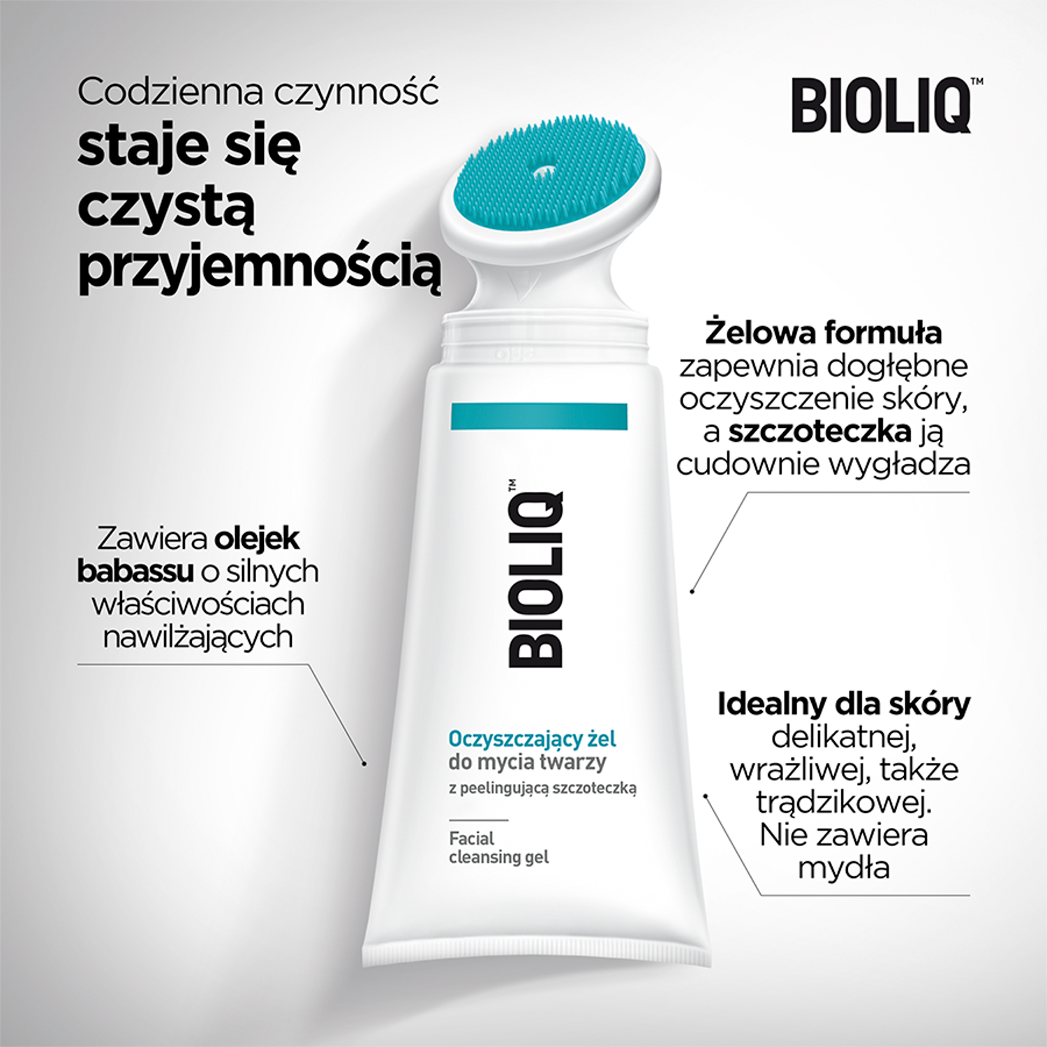 Bioliq oczyszczający żel do mycia twarzy 125ml Clean