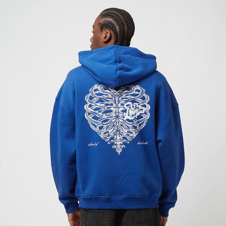 Bluza z kapturem na zamek błyskawiczny „Island of Heartbreaks” w chromie
