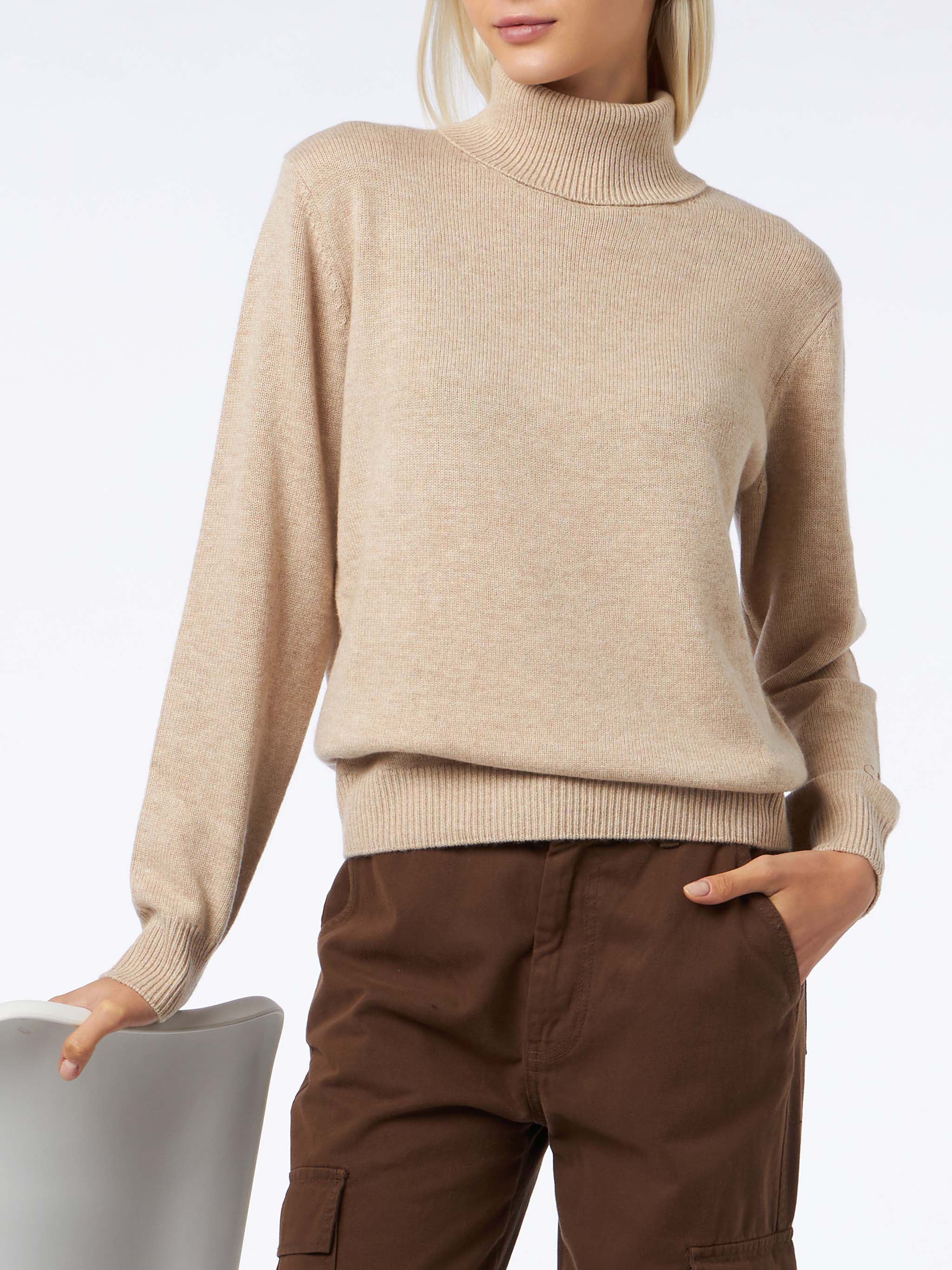 Moody Beige Pure Cashmere Dames Coltrui