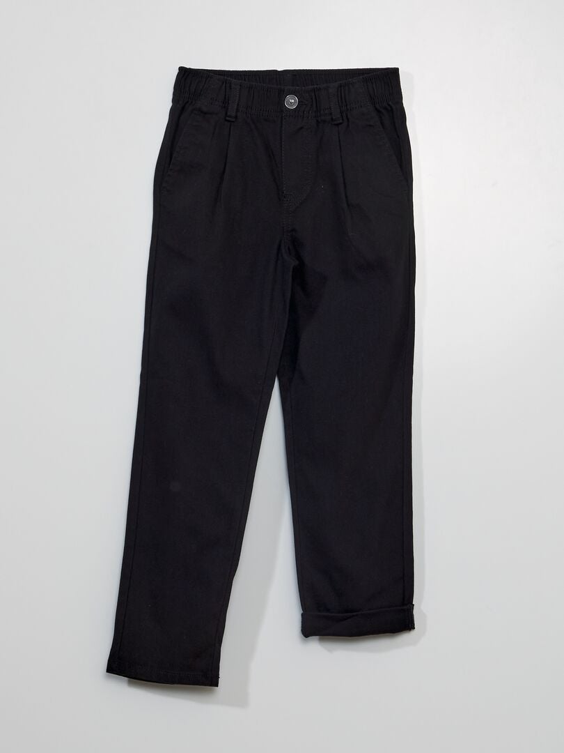 Calça chino elástica - preta