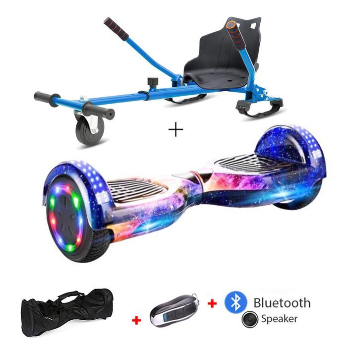 6.5 Inch Galaxy Hoverboard with Hoverkart