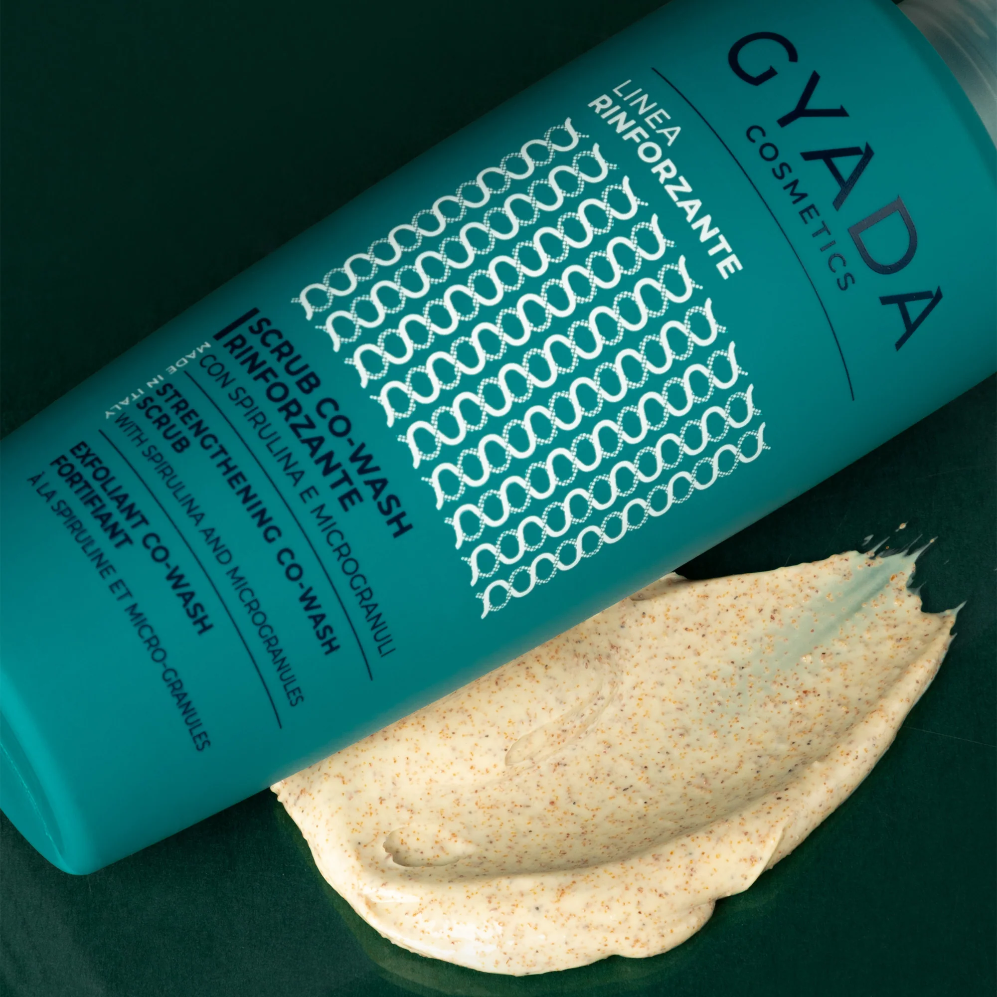 Spirulina Scrub Co-Wash Rinforzante - Scrub Capelli, Shampoo Delicato, Trattamento Cuoio Capelluto