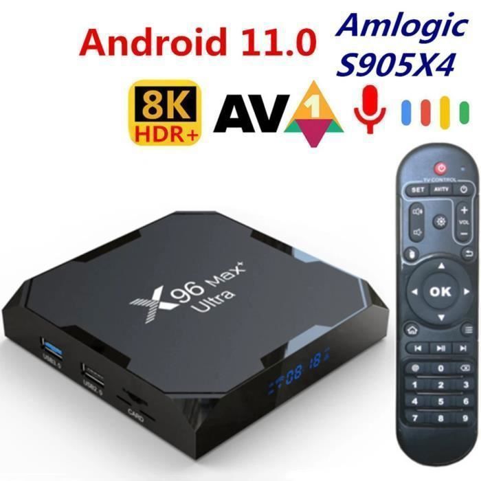 TV Box Android 11 - X96 Max Plus Ultra - 8K - 4GB RAM - 64GB Almacenamiento YYV