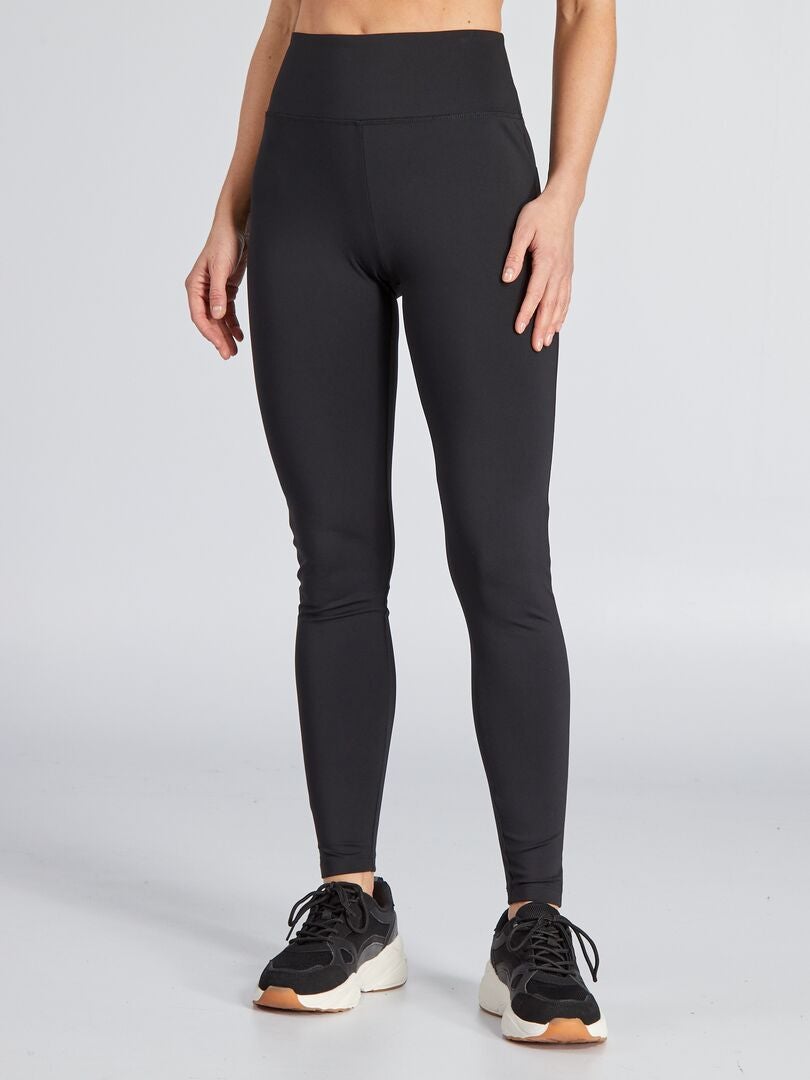 Sportlegging met hoge taille - zwart