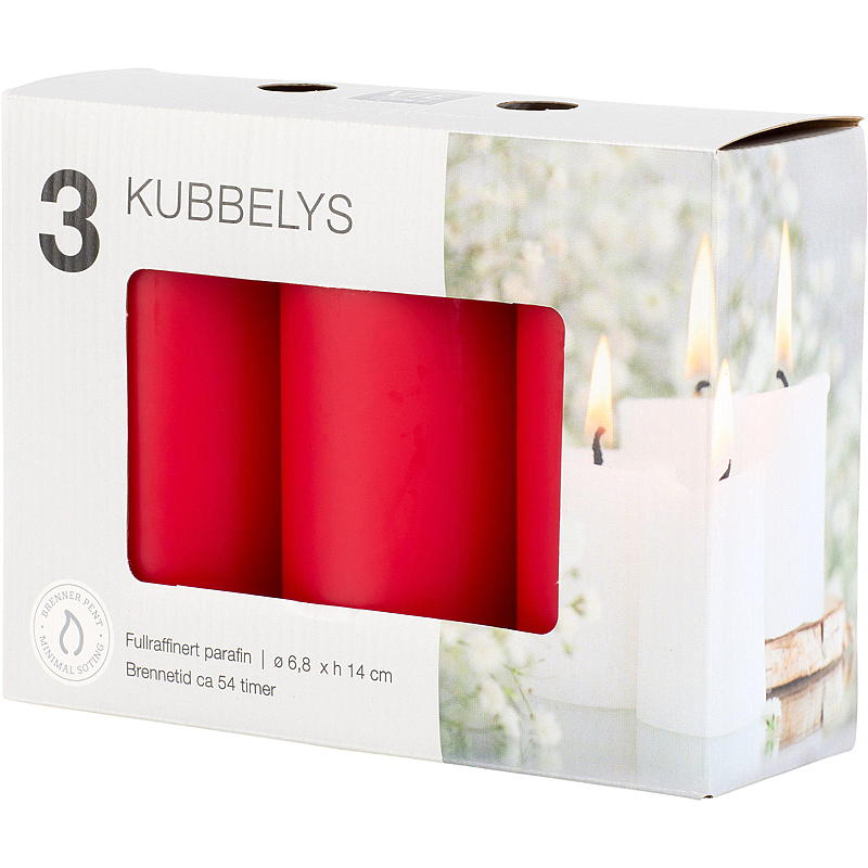 Vie Home Kublampa 3-pack ø 6,8x14 cm
