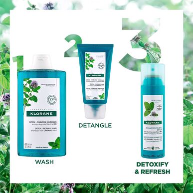 Klorane Aquatic Mint Detox suhi šampon, Mint Bio Detox protiv onečišćenja, 150 ml