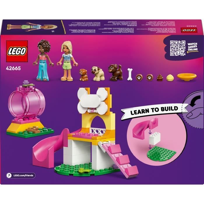 LEGO Friends 42665 L’Aire de Jeux des Chiots - Jeu Créatif  dès 4 Ans - Toboggan