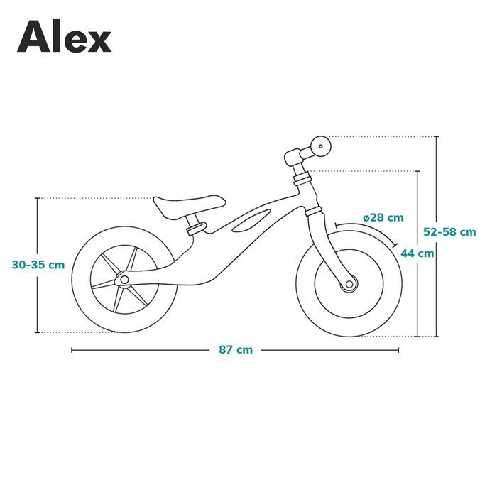 Lionelo - Alex balance bike for children - Pink