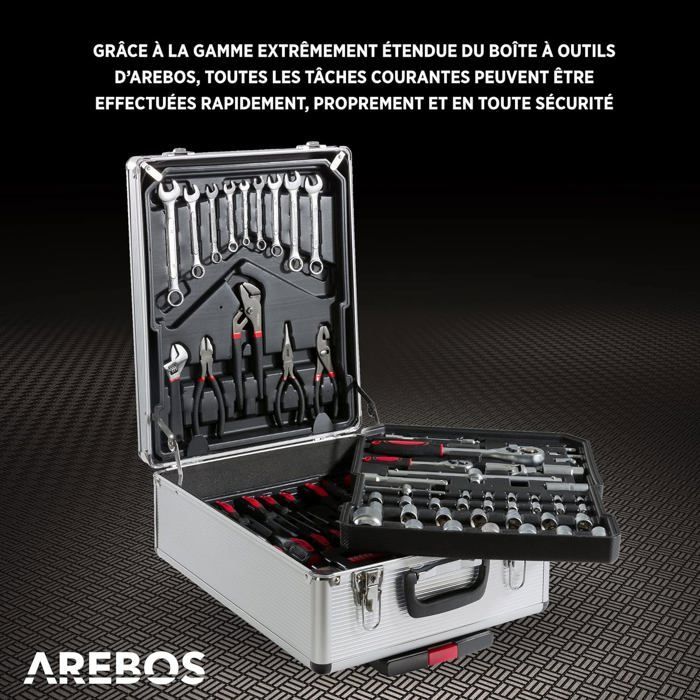 AREBOS 1200 Piece Tool Case Tool Box
