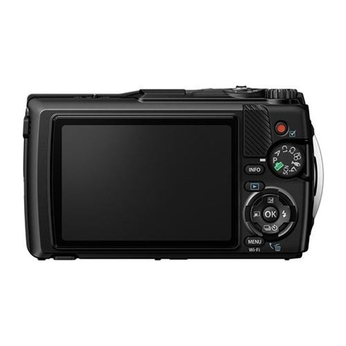 Câmera compacta Olympus TG7 à prova d'água, preta