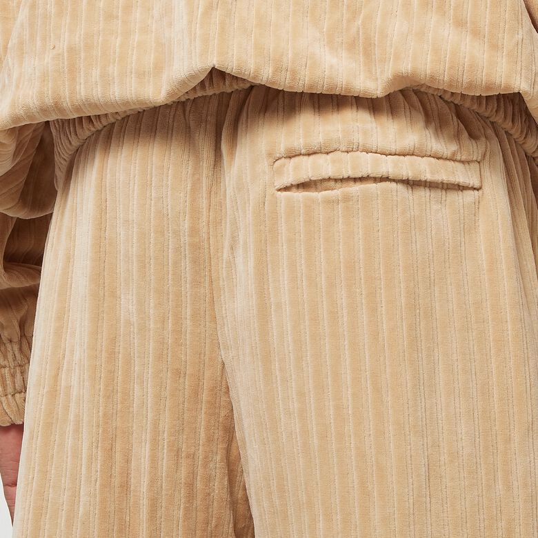 Pantalon de survêtement en velours rayé avec logo script