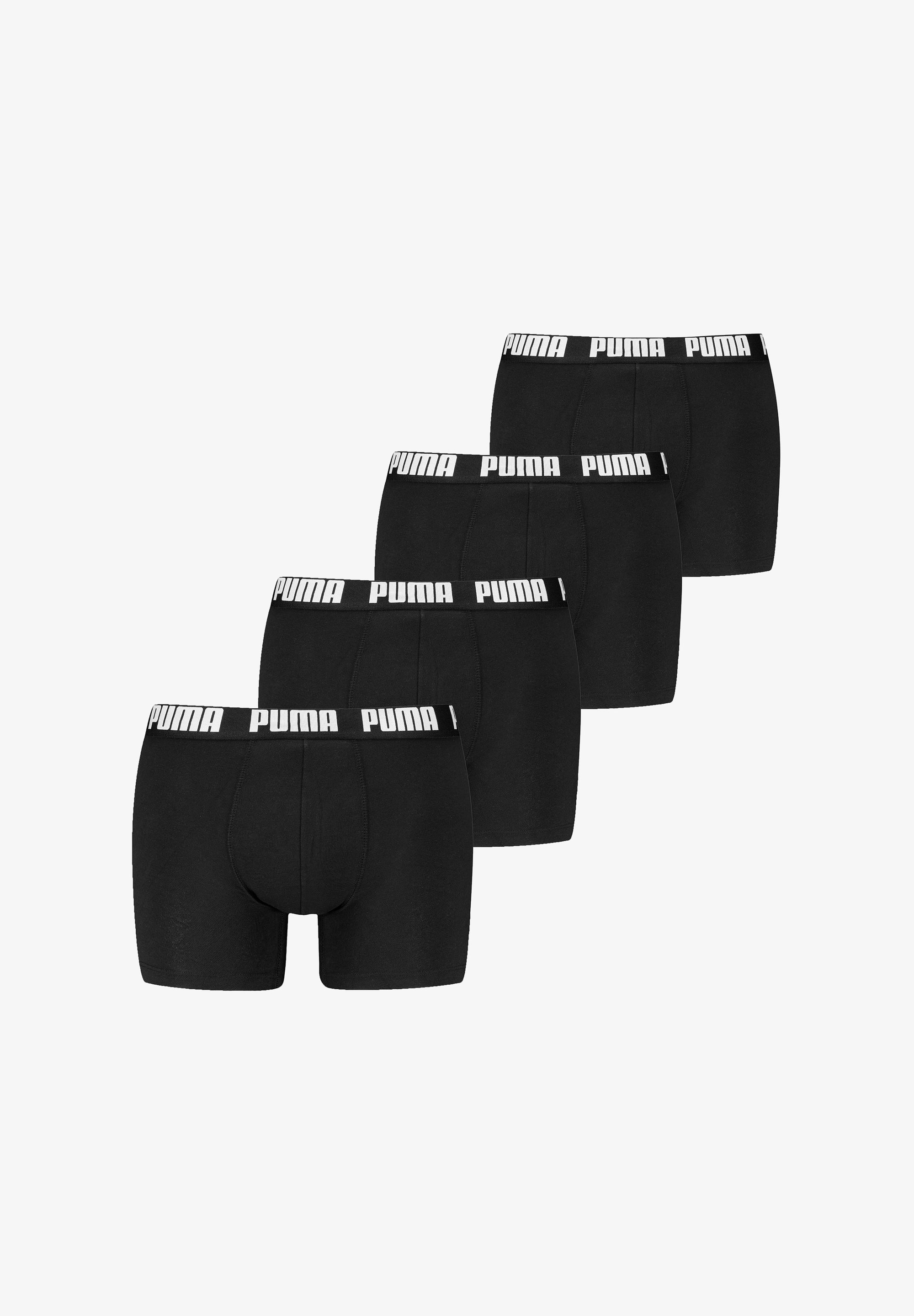 Puma MEN EVERYDAY 4 PACK - Boxer nadrág - fekete melange