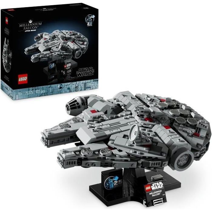 LEGO Star Wars 75375 Millennium Falcon, Set di costruzioni, Astronave, Adulti