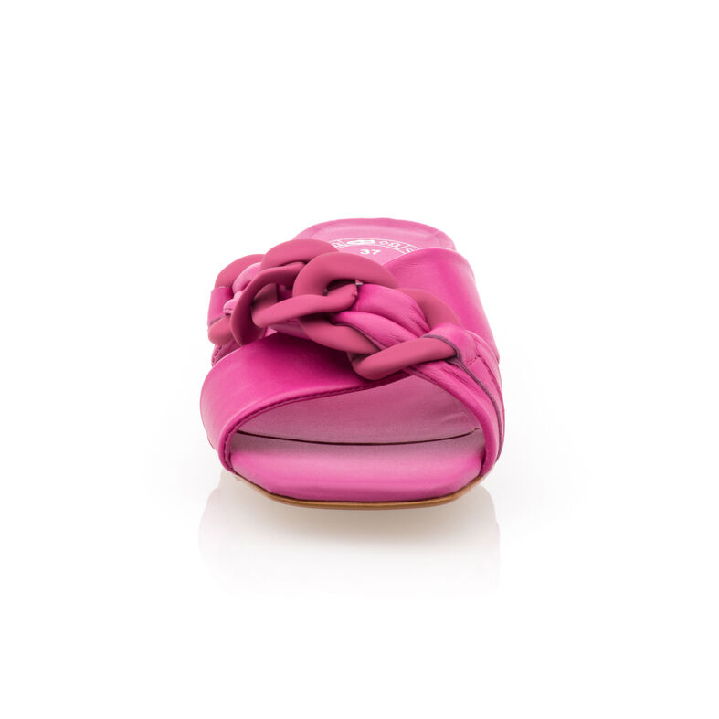 Zuecos/mules rosas para mujer