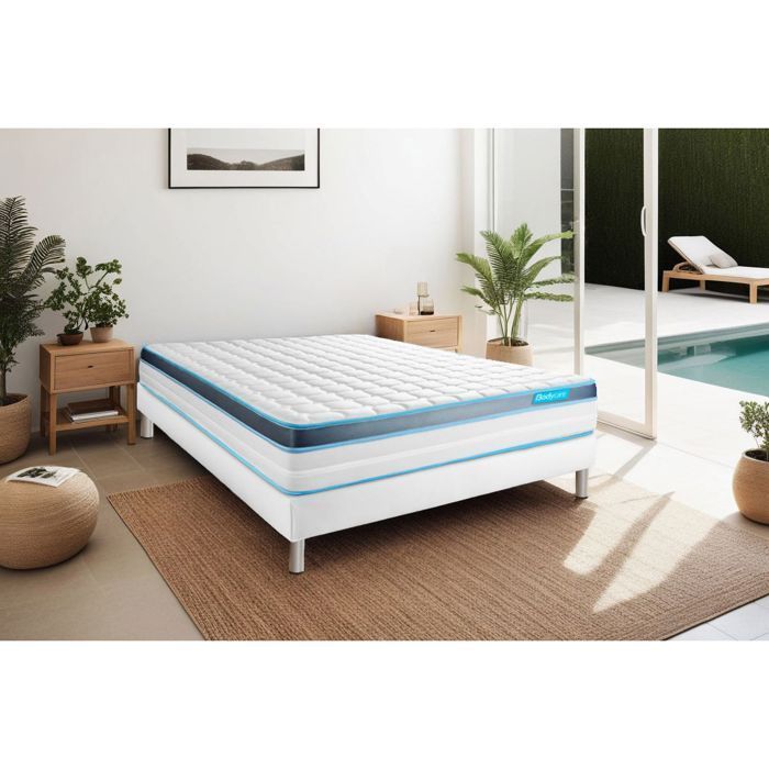Ensemble PERFORM 90x200 Mousse à mémoire de forme ProfiZone 5 zones Ultra épaisseur