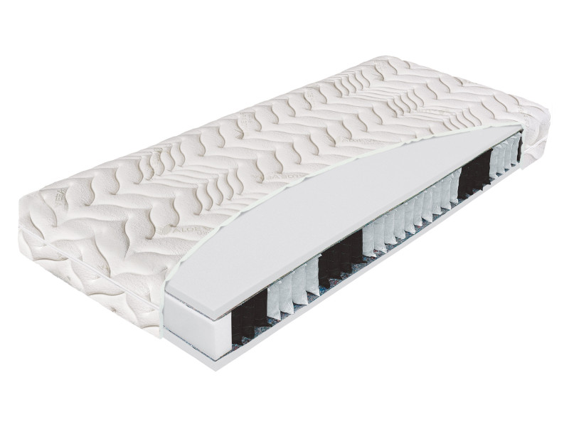 Materac 90x200 sprężynowy H2 PREMIER bio-ex luxus