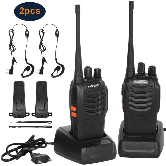 Walkie-Talkie - BAOFENG - BF-888s - 16 canales - Recargable - Alcance 3-5 km